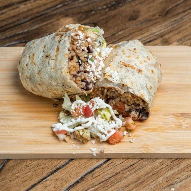 Delicious Chicken Burrito Awaits