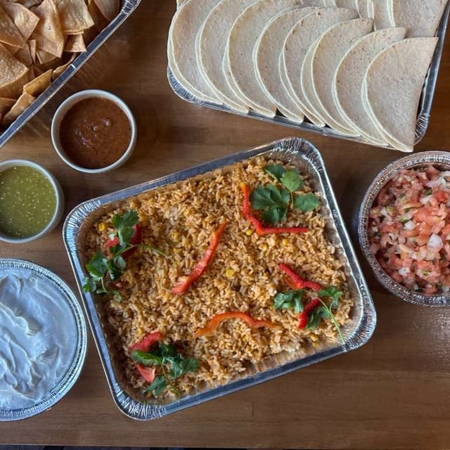 Tray of Mexican Rice.