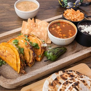 Golden Pollo Birria Tacos